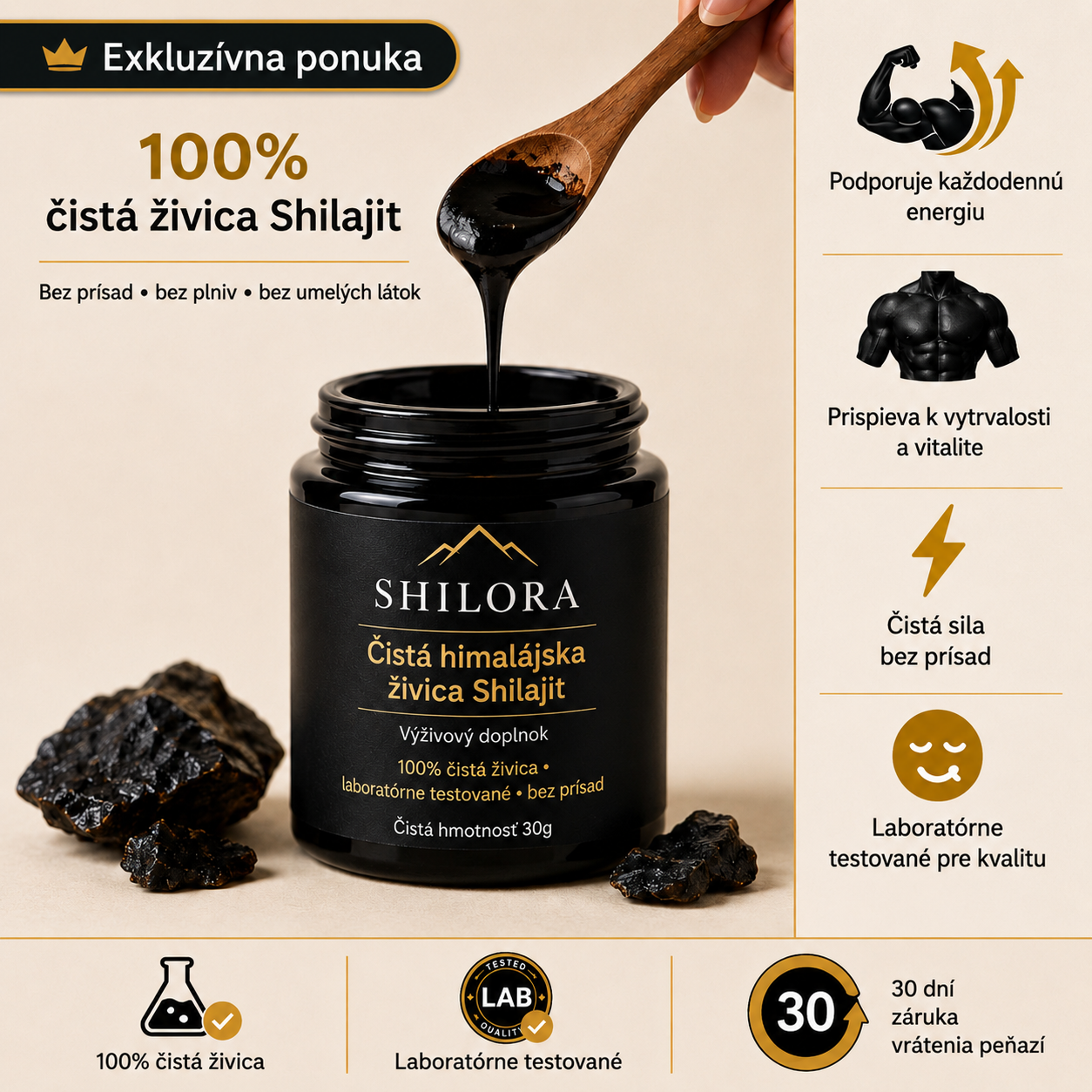 SHILORA® Čistá himalájska živica Shilajit