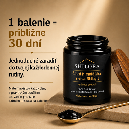 SHILORA® Čistá himalájska živica Shilajit